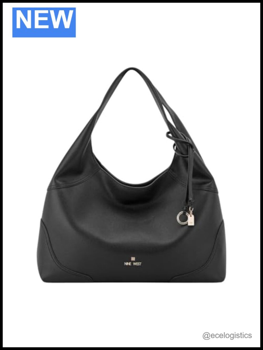 Nine West Allie Triple Compartment Hobo Shoulder Bag Polyurethane